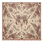 Country Soul Western Bandana with floral cow skull print