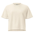 Baige oversized T-shirt with embroidered Wildflower Fringe longhorn logo on the front
